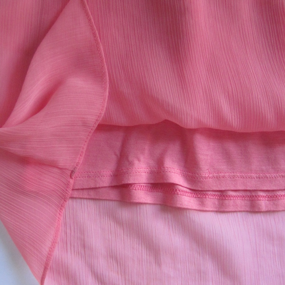 Pink Ruffle spaghetti strap blouse NY&Company, SM - Picture 7 of 8